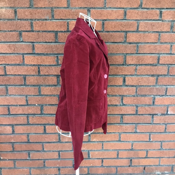 Vintage la belle velvet red maroon blazer - Picture 3 of 7